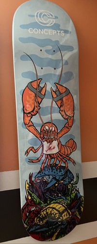 concepts orange lobster skateboard